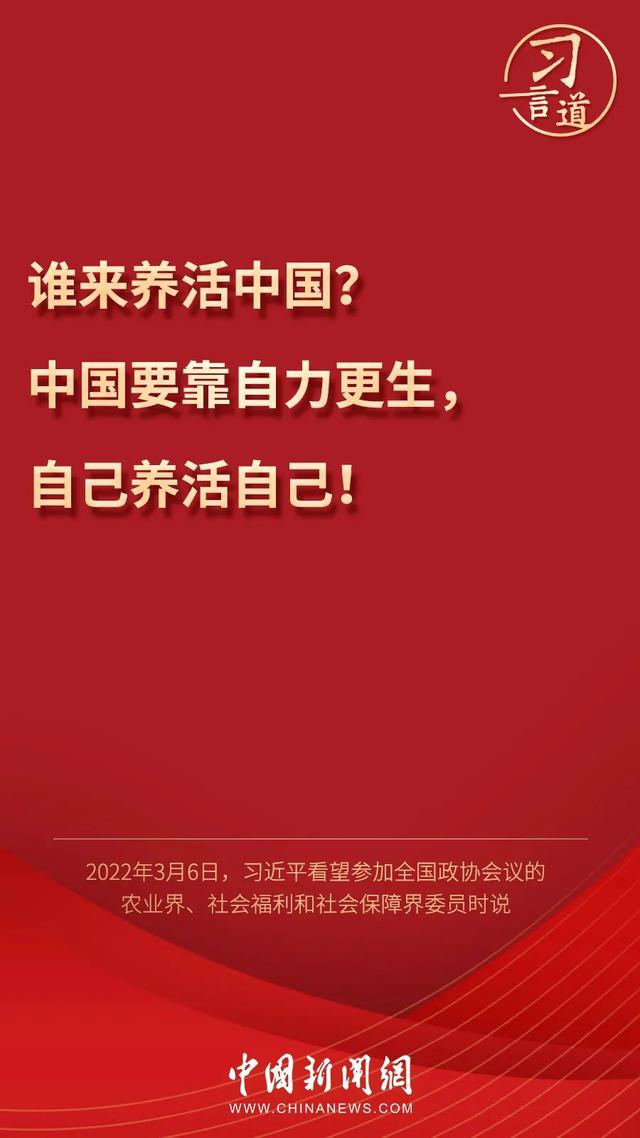 習(xí)言道丨習(xí)近平為何再答“誰來養(yǎng)活中國”？