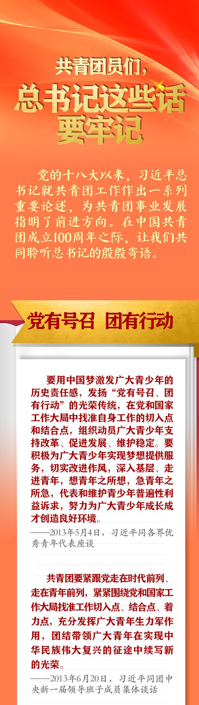 手繪長卷 | 共青團員們，總書記這些話要牢記