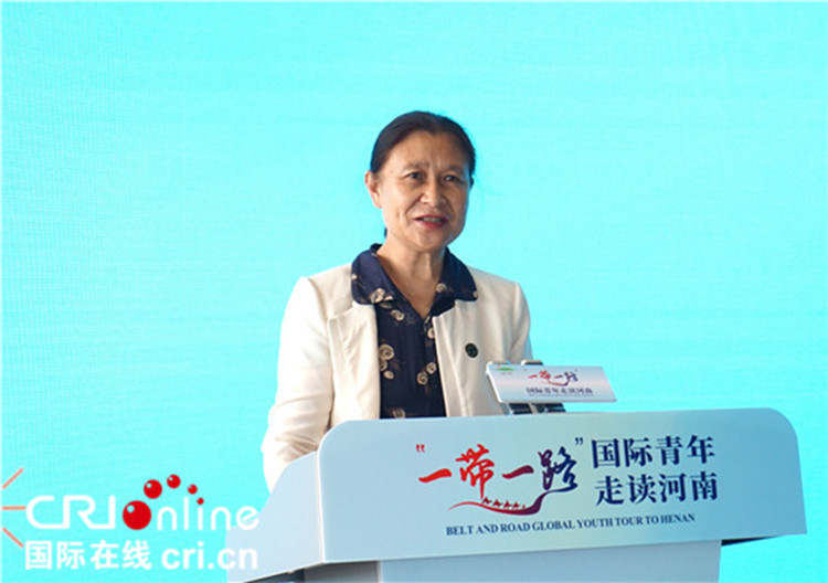 中國(guó)人民對(duì)外友好協(xié)會(huì)二級(jí)巡視員李冬梅致辭。賈親親 攝