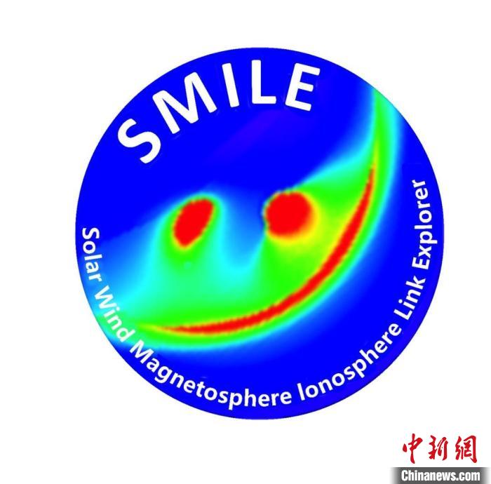 中歐聯(lián)合“微笑”衛(wèi)星(SMILE)任務(wù)標(biāo)識(shí)?！≈锌圃簢?guó)家空間科學(xué)中心 供圖