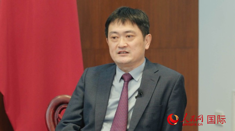 中國駐阿根廷使館代辦孫怡接受人民網(wǎng)專訪。人民網(wǎng)記者 張若涵攝