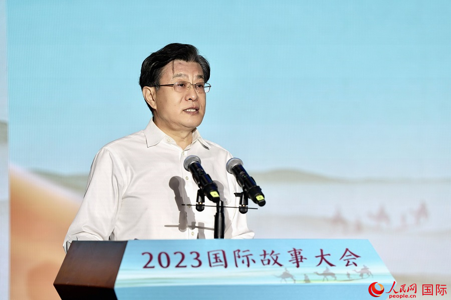 中國(guó)人民對(duì)外友好協(xié)會(huì)副會(huì)長(zhǎng)李?？罗o。人民網(wǎng) 盧鵬宇攝