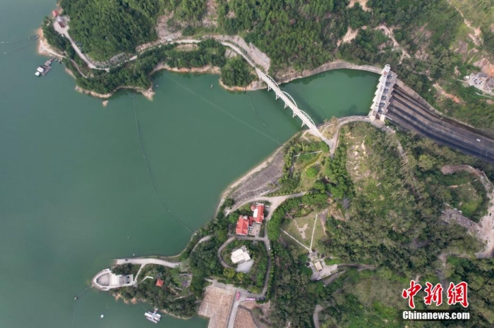 資料圖：俯瞰福建向金門供水工程水源地——泉州山美水庫。王東明 攝