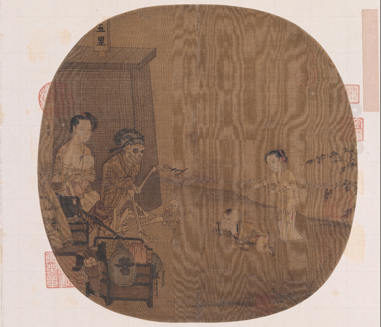 南宋名畫《骷髏幻戲圖》。圖片來(lái)源：故宮博物院官方網(wǎng)站