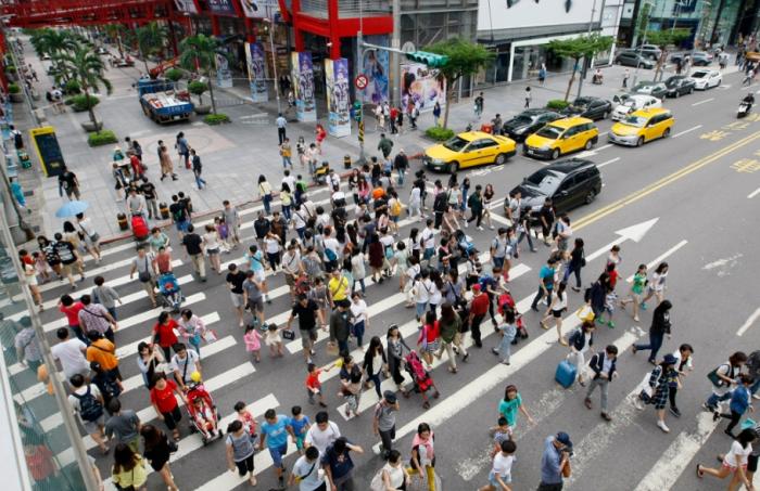 圖為信義商圈。圖片來(lái)源：臺(tái)灣“中時(shí)新聞網(wǎng)”。