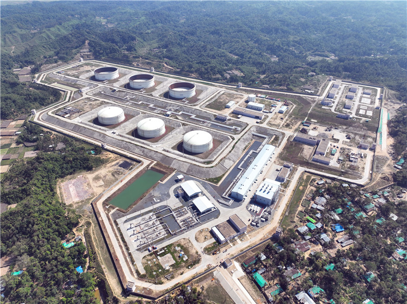 孟加拉國首個海陸一體化超大型石油儲運(yùn)工程——單點系泊及雙線管道工程。中石油管道局供圖。