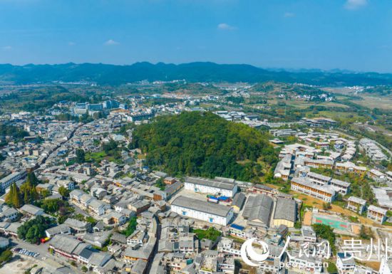 航拍舊州古鎮(zhèn)。人民網(wǎng) 陽茜攝
