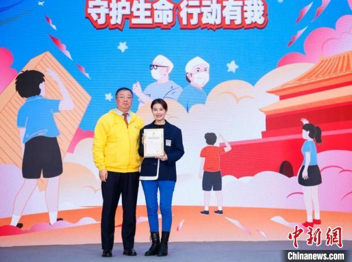 演員周海媚受邀參與公益活動(dòng)?！」鶆P敏 攝