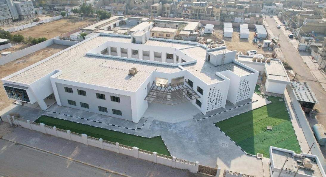 中國電建承建了679所伊拉克示范學校。圖為已經(jīng)竣工的伊拉克瓦西特省第20號學校。趙沖攝 中國電建供圖