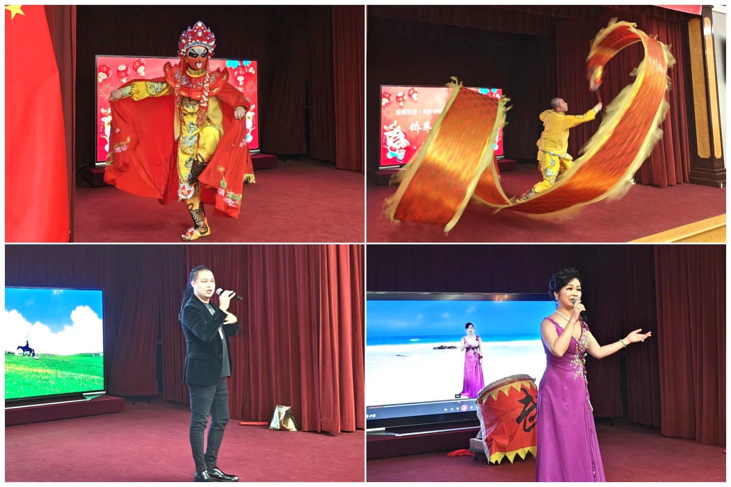 當(dāng)?shù)貎S界知名演員獻(xiàn)上精彩演出。主辦方供圖
