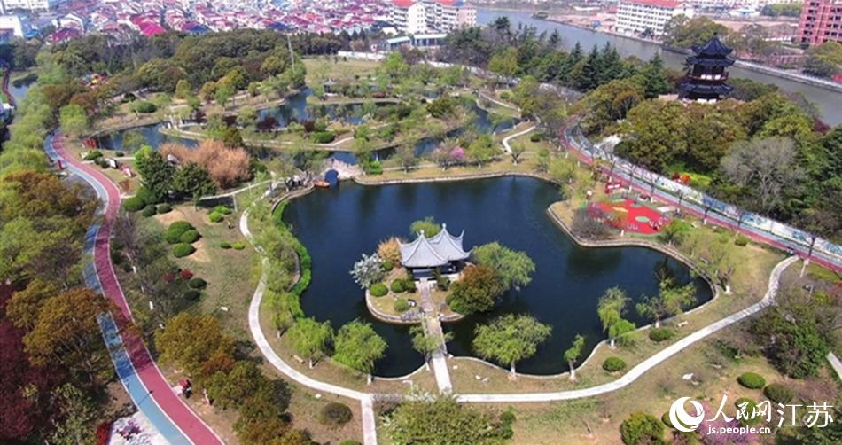 如東縣人民公園。如東縣委宣傳部供圖