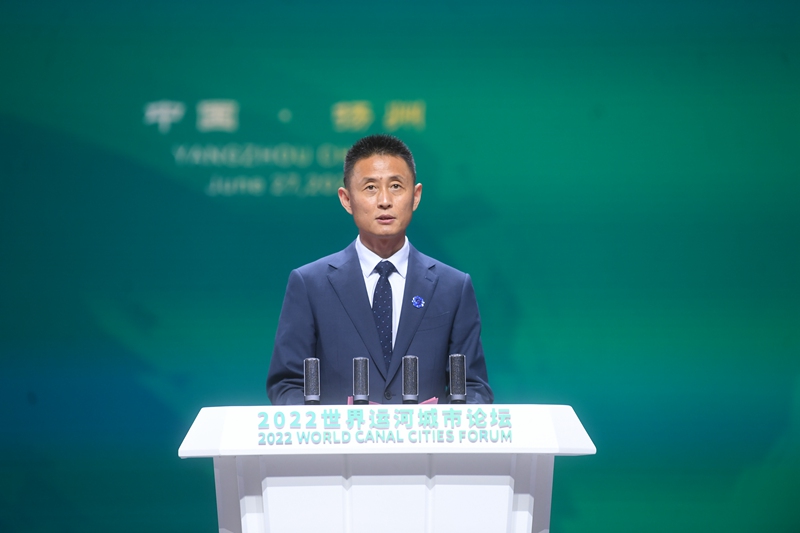 江蘇省文化和旅游廳副廳長(zhǎng)李川在大會(huì)上致辭。邵丹攝