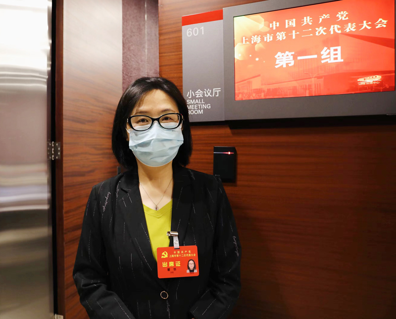 黨代表翟華。人民網(wǎng) 王文娟攝