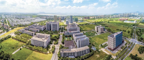 航拍產(chǎn)業(yè)園區(qū)一角。無(wú)錫高新區(qū)管委會(huì)供圖