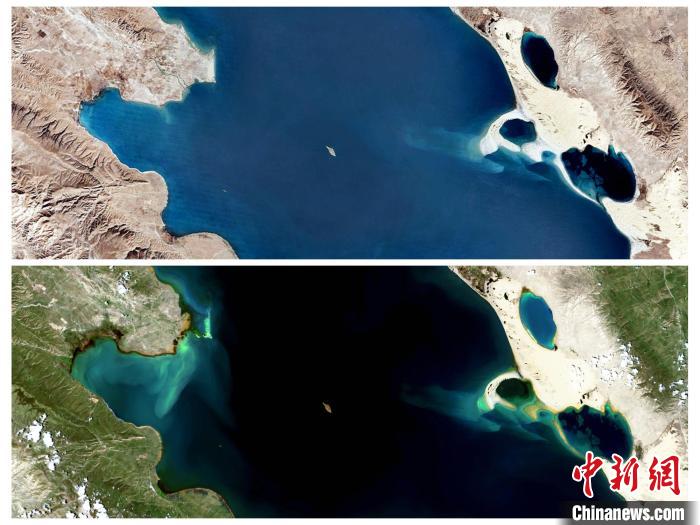 衛(wèi)星鳥瞰“生態(tài)大省”青海：沙化治理明顯，青海湖如藍寶石