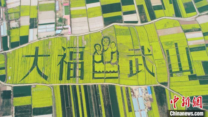 2019年4月，天水武山縣萬畝鄉(xiāng)村油菜花海。(資料圖) 何海瑞 攝