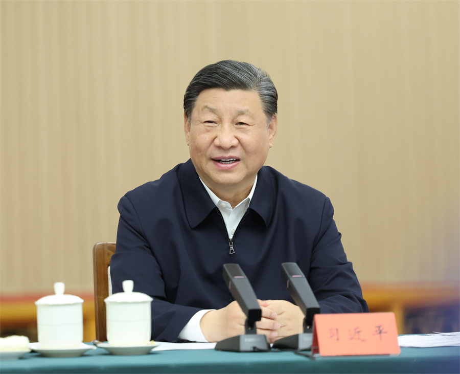 2024年5月23日下午，中共中央總書記、國家主席、中央軍委主席習(xí)近平在山東省濟(jì)南市主持召開企業(yè)和專家座談會并發(fā)表重要講話。新華社記者 鞠鵬 攝