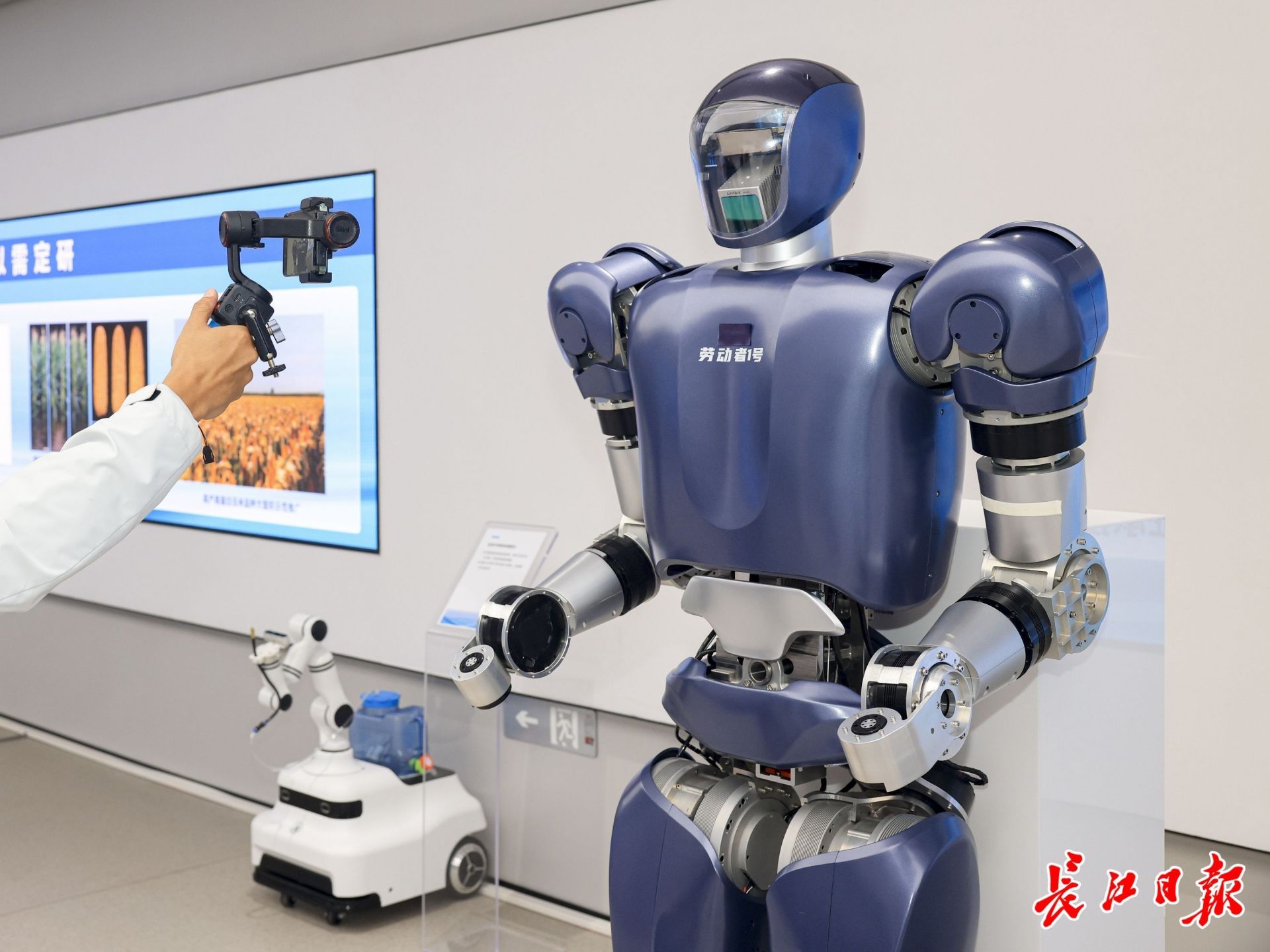 格藍若人形機器人。長江日報記者胡冬冬 攝