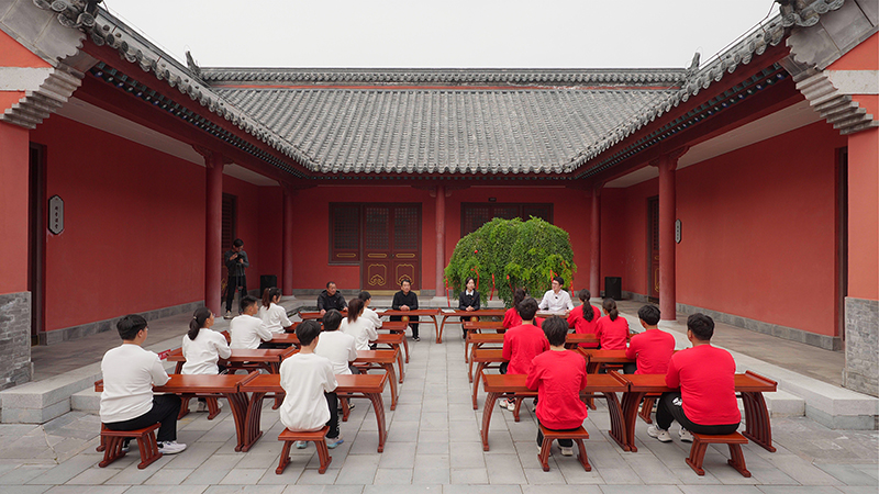 “一塊豆腐話清廉”思政課。滁州市委網(wǎng)信辦供圖