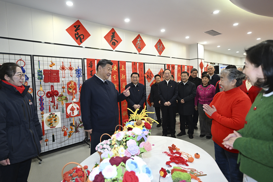 2025年1月23日，習(xí)近平總書記在沈陽大東區(qū)長(zhǎng)安街道長(zhǎng)安小區(qū)社區(qū)黨群服務(wù)中心考察。