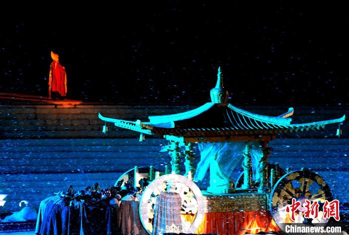 3月17日，西藏拉薩，《文成公主》大型史詩(shī)劇演出現(xiàn)場(chǎng)?！±盍?攝