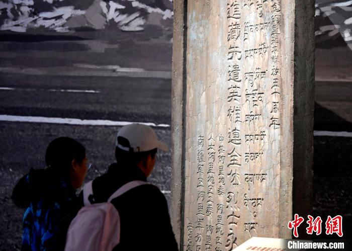 圖為5月18日，觀眾正在欣賞展覽?！±盍?攝