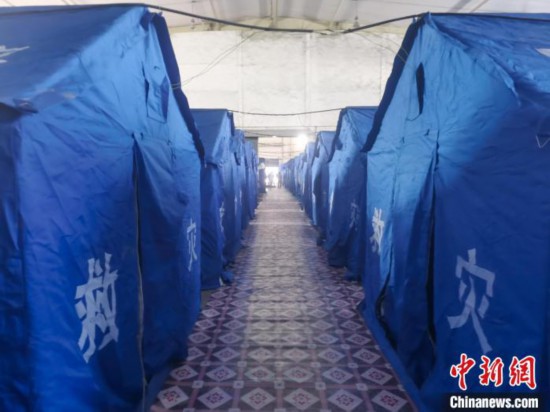 那曲火車站集中健康監(jiān)測點?！≈袊F路青藏集團有限公司拉薩車務段 供圖