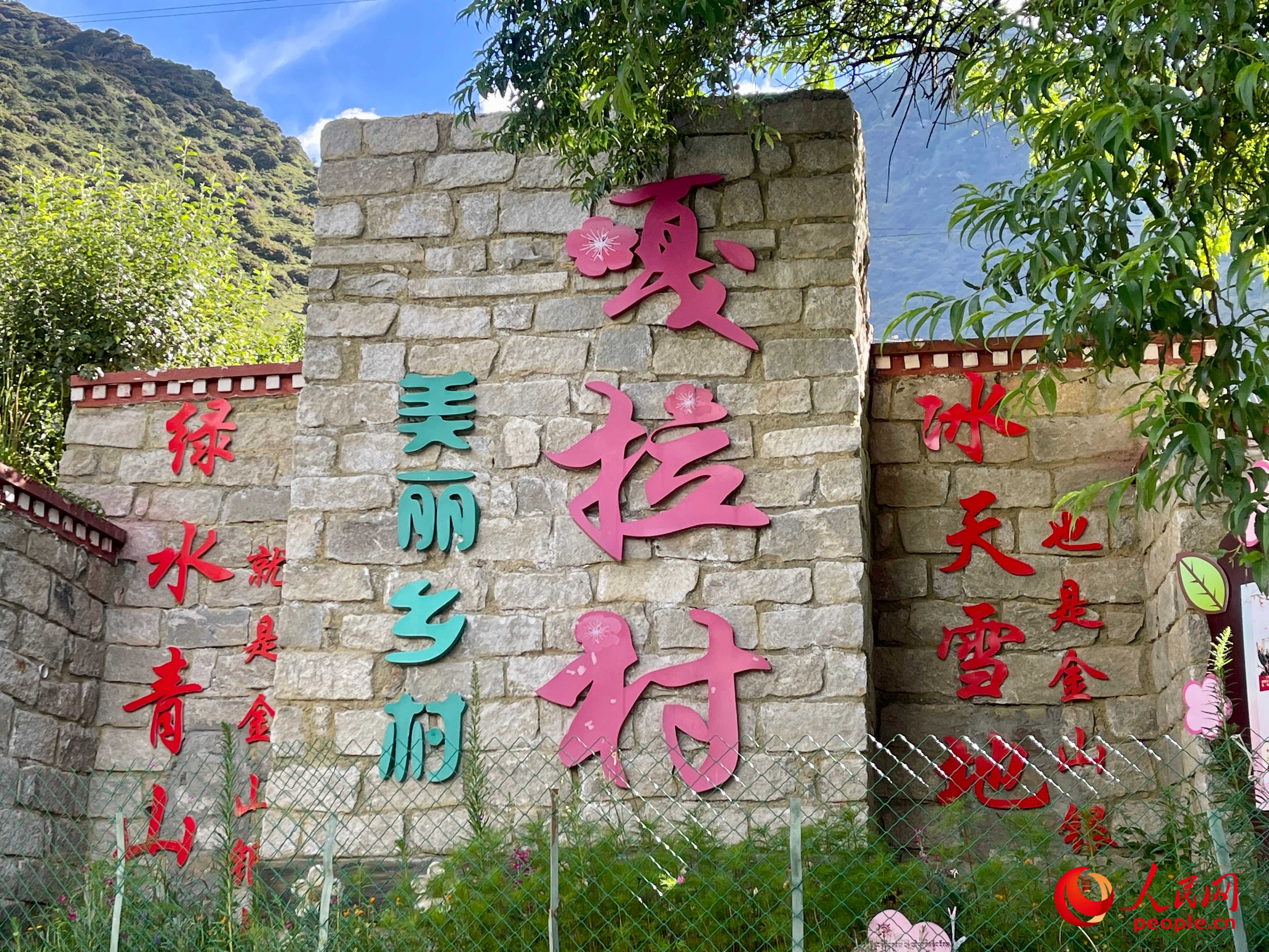 林芝鎮(zhèn)嘎拉村。人民網(wǎng) 周靜圓攝